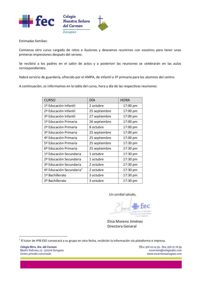 REUNIÓN DE PADRES 2018 I TRIMESTRE